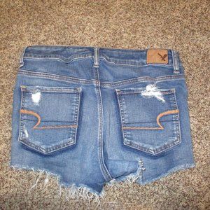 American Eagle Hi-Rise Shortie Jean shorts Size 10